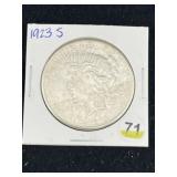 1923 S Peace Silver Dollar Coin
