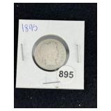 1895 Barber Quarter Coin