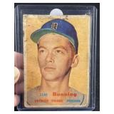 1957 Topps Jim Bunning Baseball Card