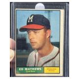 1961 Topps Eddie Mathews Baseball Card