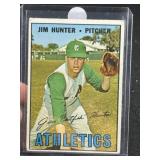 1967 Topps Catfish Hunter Baseball Card