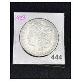 1903 Morgan Silver Dollar Coin