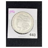 1896 Morgan Silver Dollar Coin