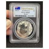 2013 P Australia PCGS MS69 Koala 1 Ounce .999 Fine