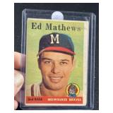 1958 Topps Ed Mathews Baseball Card