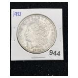 1921 Morgan Silver Dollar Coin