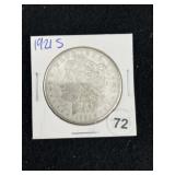 1921 S Morgan Silver Dollar Coin