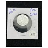 1/10th Fine Silver Coin