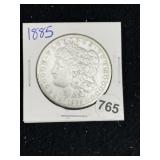 1885 Morgan Silver Dollar Coin