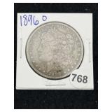 1896 O Morgan Silver Dollar Coin