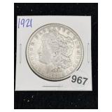 1921 Morgan Silver Dollar Coin