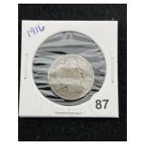 1916 Barber Quarter Coin