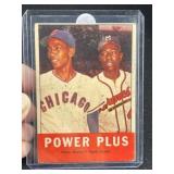 1963 Topps Ernie Banks & Hank Aaron Baseball Card