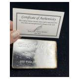 The Silver Card One Troy Ounce .999 Fine Silver wi