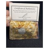 The Silver Card One Troy Ounce .999 Fine Silver wi