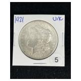 1921 UNC Morgan Silver Dollar Coin