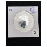 1 Ounce .999 Fine Silver Coin Year of the Rabbit A