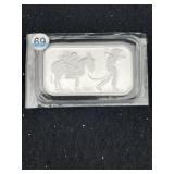 One Troy Ounce .999 Fine Silver Bar