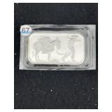 One Troy Ounce .999 Fine Silver Bar