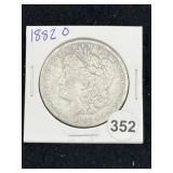 1882 O Morgan Silver Dollar Coin