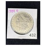 1884 O Morgan Silver Dollar Coin