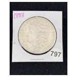 1883 Morgan Silver Dollar Coin