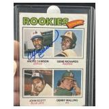1977 Topps Rookie Andre Dawson Hand Signed Authent