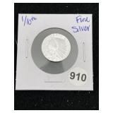 1/10th Fine Silver Coin