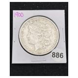 1900 Morgan Silver Dollar Coin