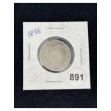1898 Barber Quarter Coin