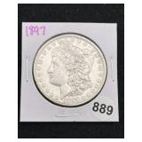 1897 Morgan Silver Dollar Coin