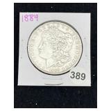 1889 Morgan Silver Dollar Coin