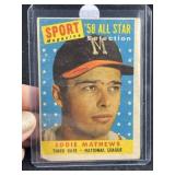 1958 Topps Eddie Mathews Baseball Card