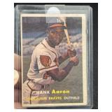 1957 Topps Hank Aaron Baseball Card