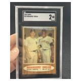 1962 Topps Mickey Mantle & Willie Mays Baseball Ca