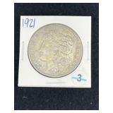 1921 Morgan Silver Dollar Coin
