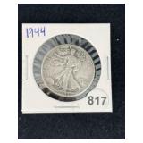 1944 Walking Liberty Half Dollar Silver Coin