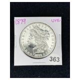 1879 UNC Morgan Silver Dollar Coin