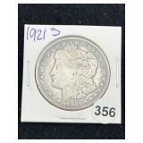 1921 S Morgan Silver Dollar Coin