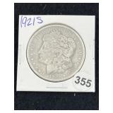 1921 S Morgan Silver Dollar Coin