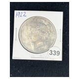 1922 Peace Silver Dollar Coin