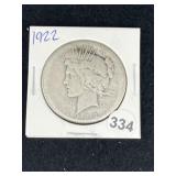 1922 Peace Silver Dollar Coin