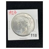 1923 Peace Silver Dollar Coin