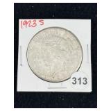 1923 S Peace Silver Dollar Coin