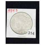 1934 S Peace Silver Dollar Coin