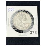 1960 Franklin Half Dollar Silver Coin
