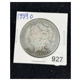 1889 O Morgan Silver Dollar Coin