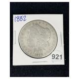 1882 Morgan Silver Dollar Coin