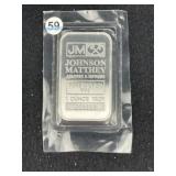 One Troy Ounce .999 Fine Silver Bar