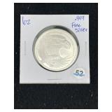 One Ounce .999 Fine Silver Coin